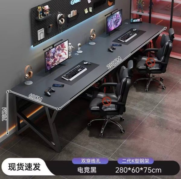 碳纖維科技感電競書桌 - Image 5